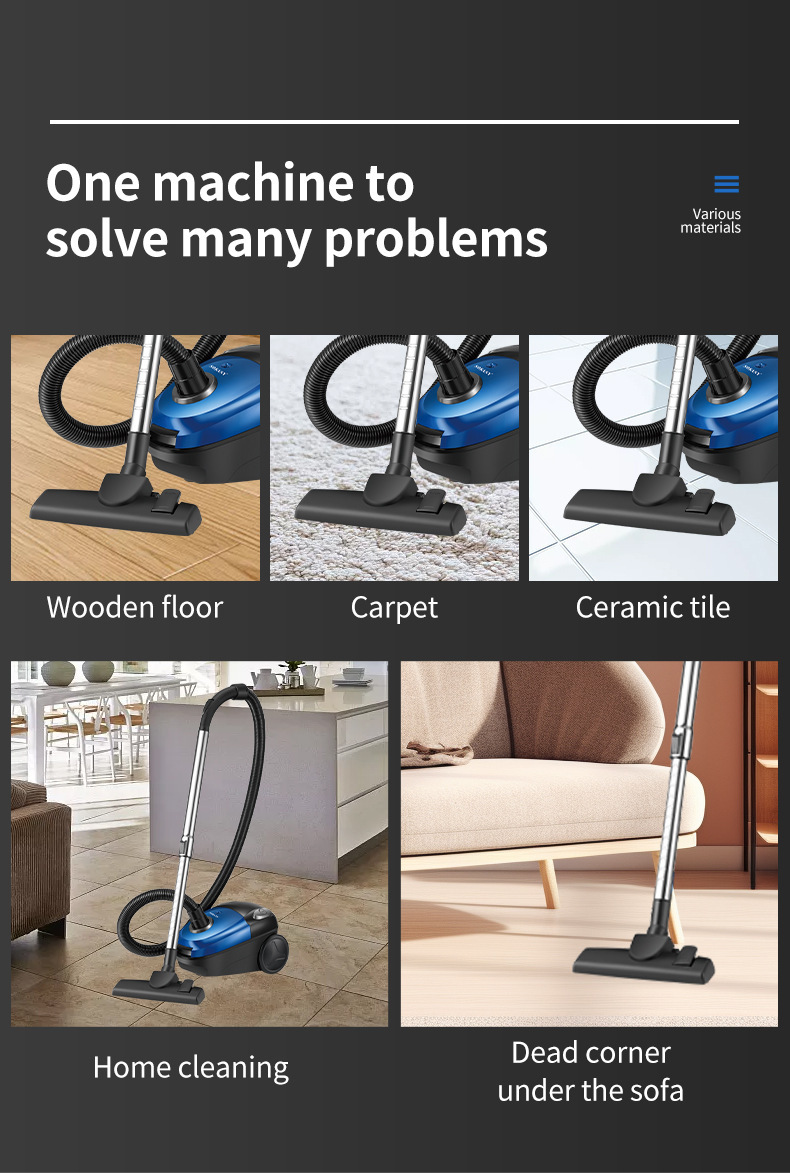 Cross-border European and American standard dust and mite removal vacuum cleaner, vacuum household dust collector, high-power dry wired vacuum cleaner pic 7