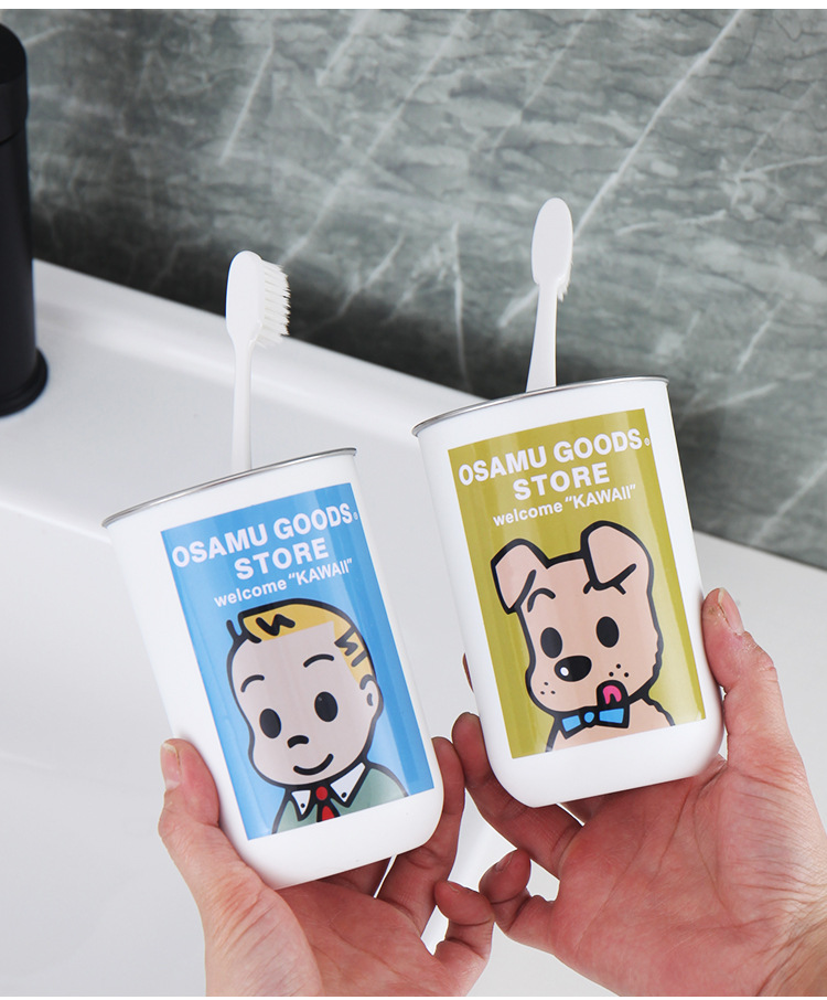 可爱漱口杯原田治不锈钢家用牙刷杯情侣高颜值宿舍洗漱水杯牙刷杯详情12