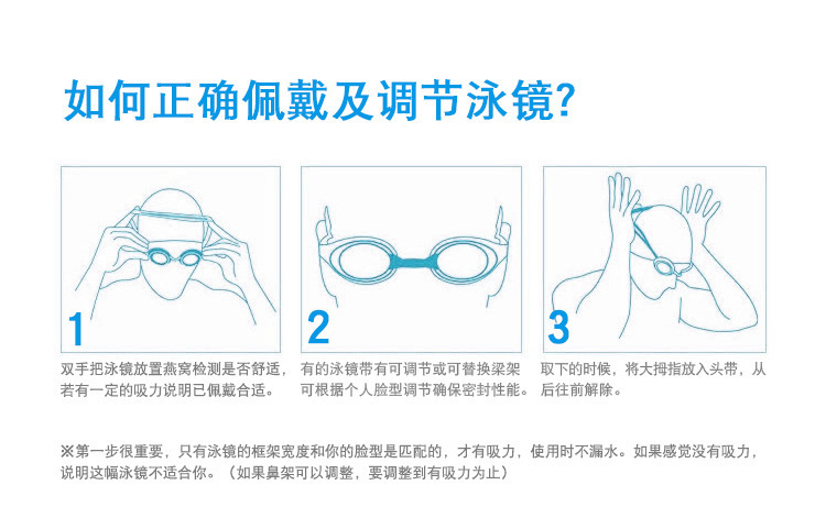 工厂现货泳镜批发平光泳镜可调节多色可选男女通用高清透明游泳镜详情17