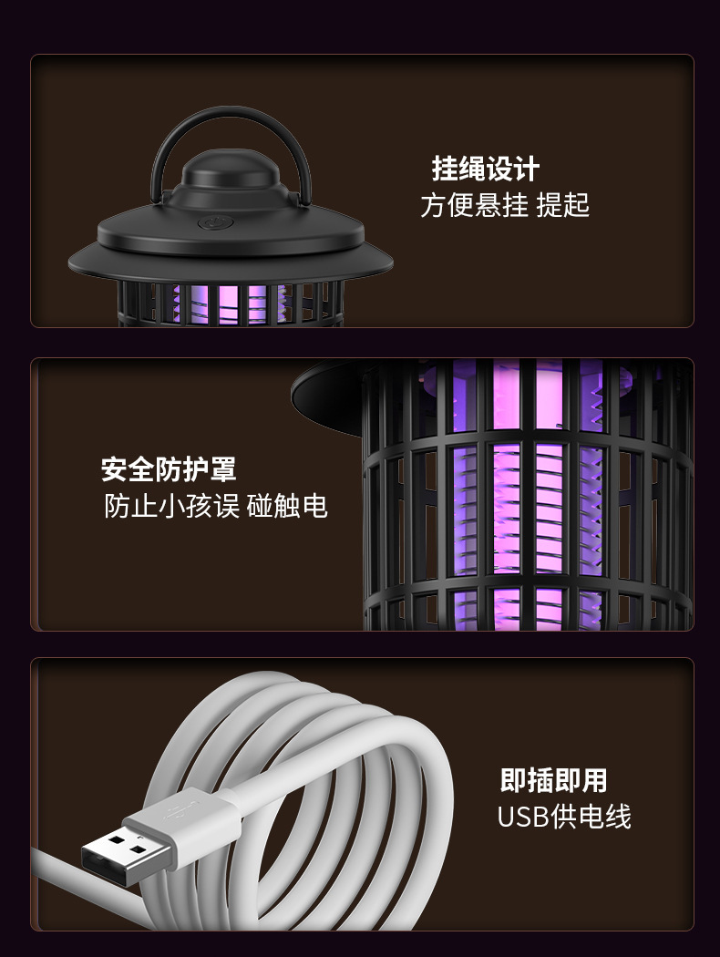 2023 Outdoor Camping lights, ambient lighting, camping lights, retro horse lanterns, gifts, USB charging tents, camp lights pic 21