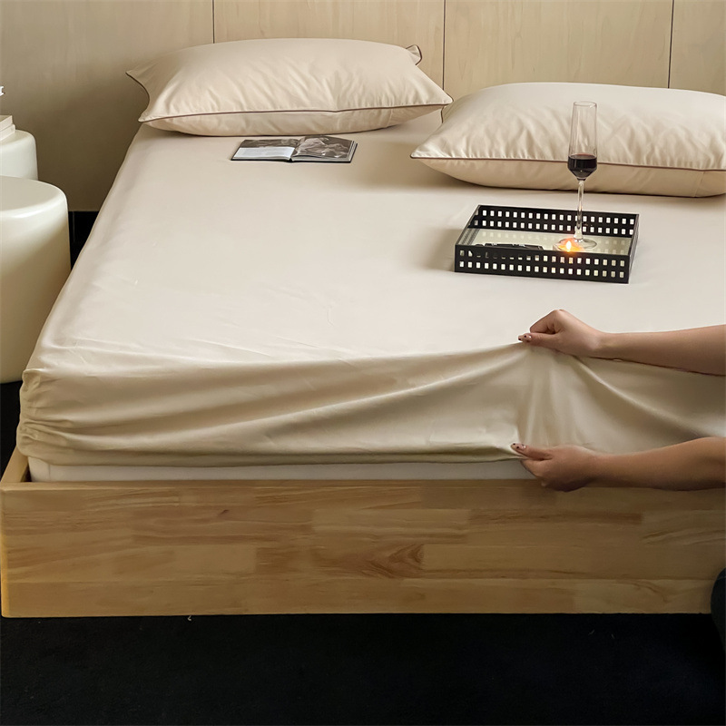 Long-staple cotton single item, all-cotton brushed quilt cover bed, simple pigment color pure cotton autumn and winter 1.8m bedding pic 180