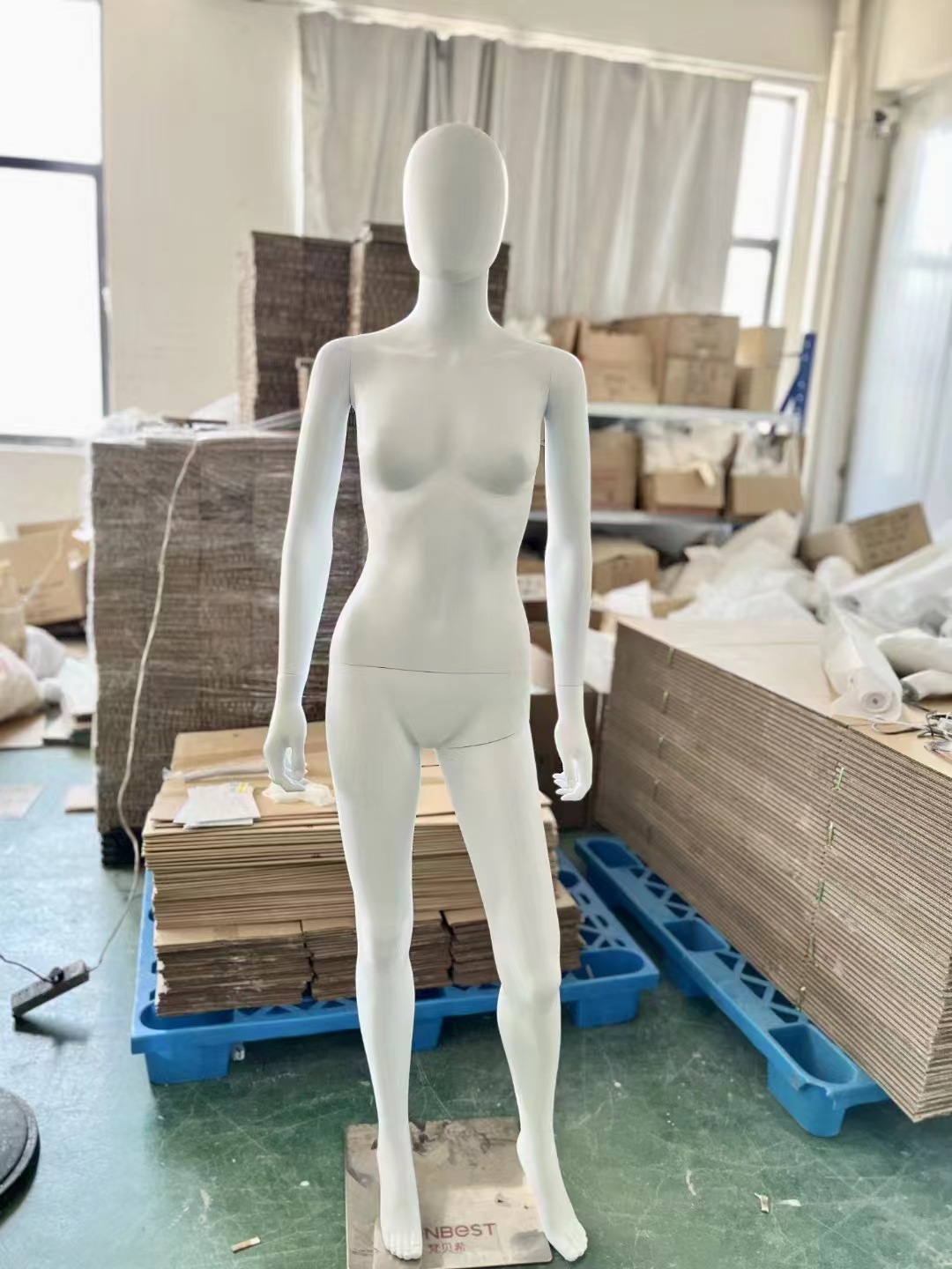 塑料模特白色人体模特女全身模特服装模特道具假人模特橱窗展示架详情9