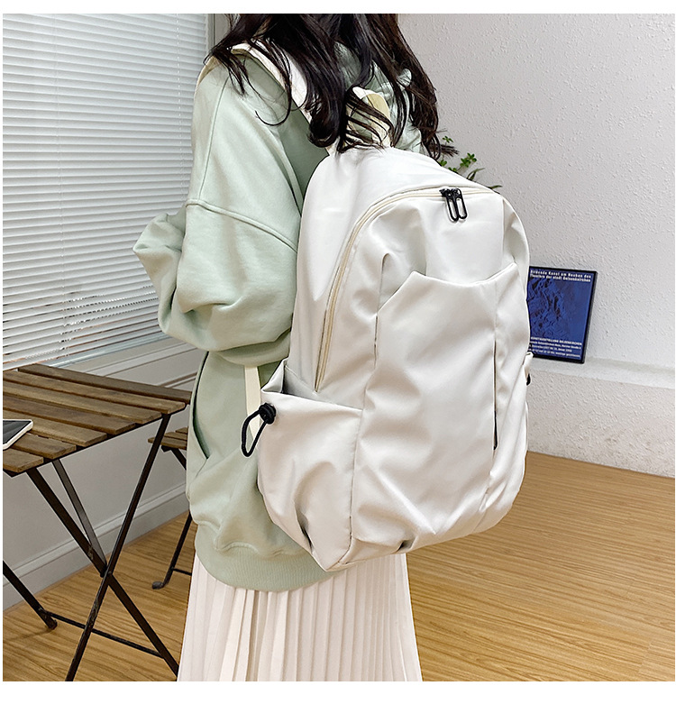 跨境新款双肩包大容量男女学生书包简约休闲短途出差商务电脑包详情15