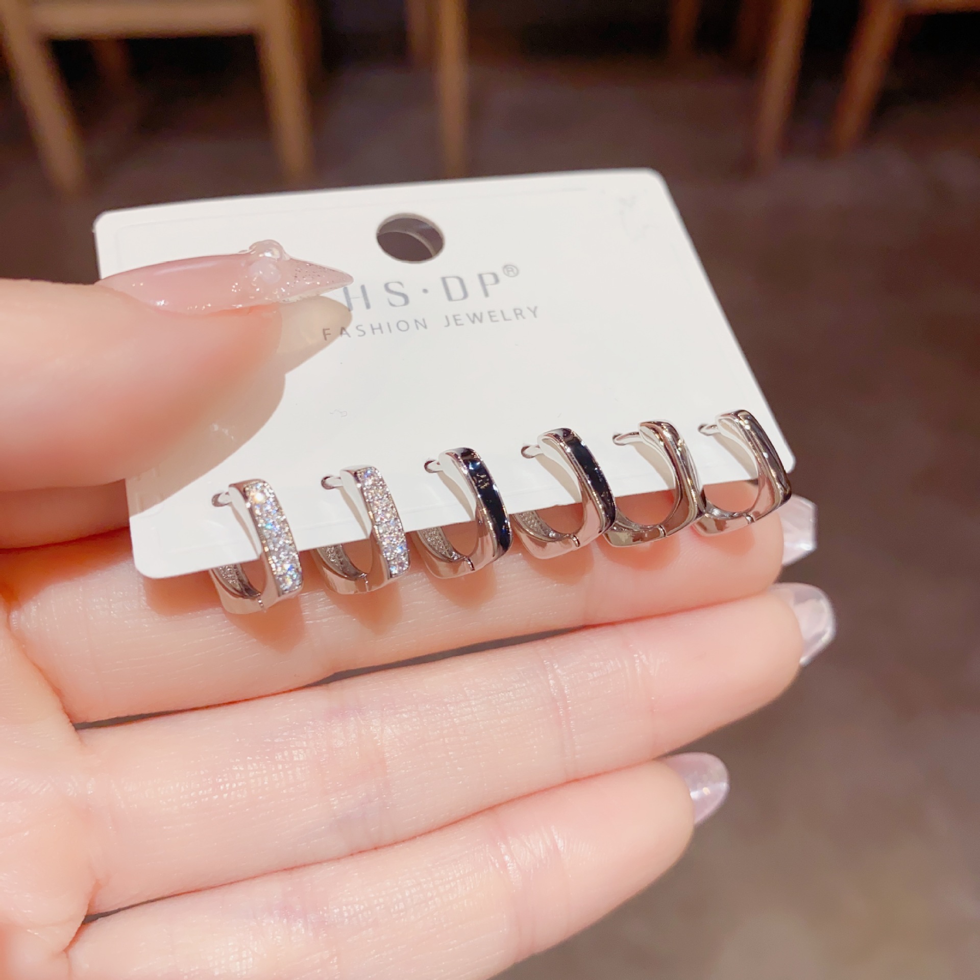 韩式ins森系时尚圈圈耳扣组合套装耳环百搭气质个性潮流网红耳饰详情16