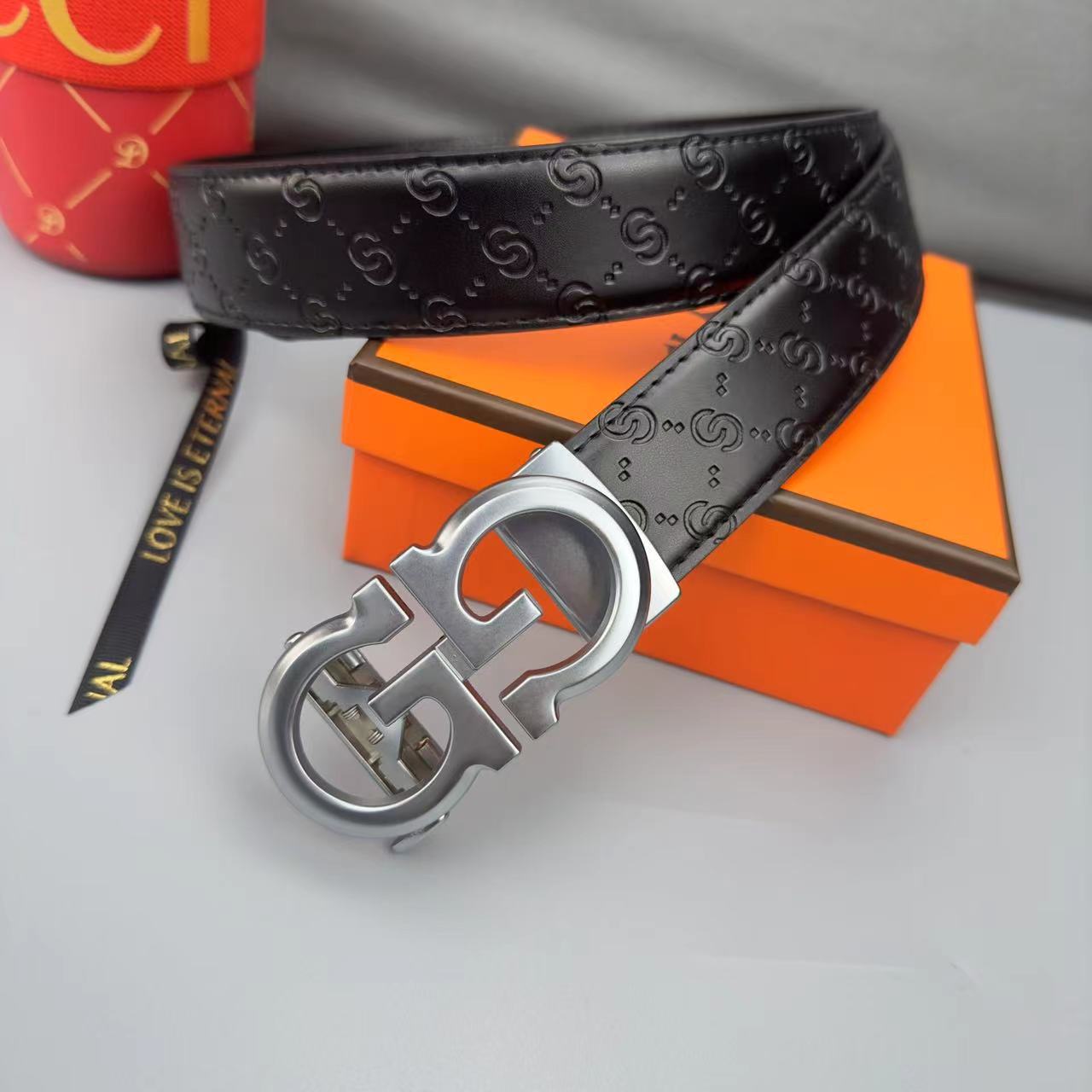 真皮腰带男士西装皮带自动扣爆款字母G时尚潮流百搭中青年高级感详情7