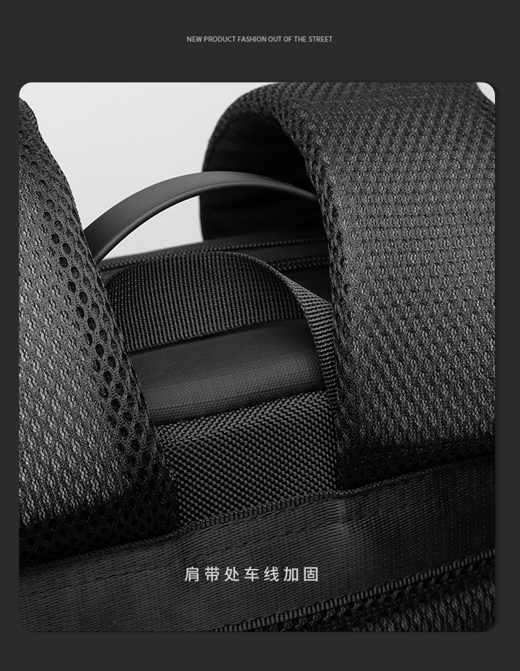 新款背包时尚双肩包商务通勤笔记本电脑包轻便休闲大容量17寸背包详情22