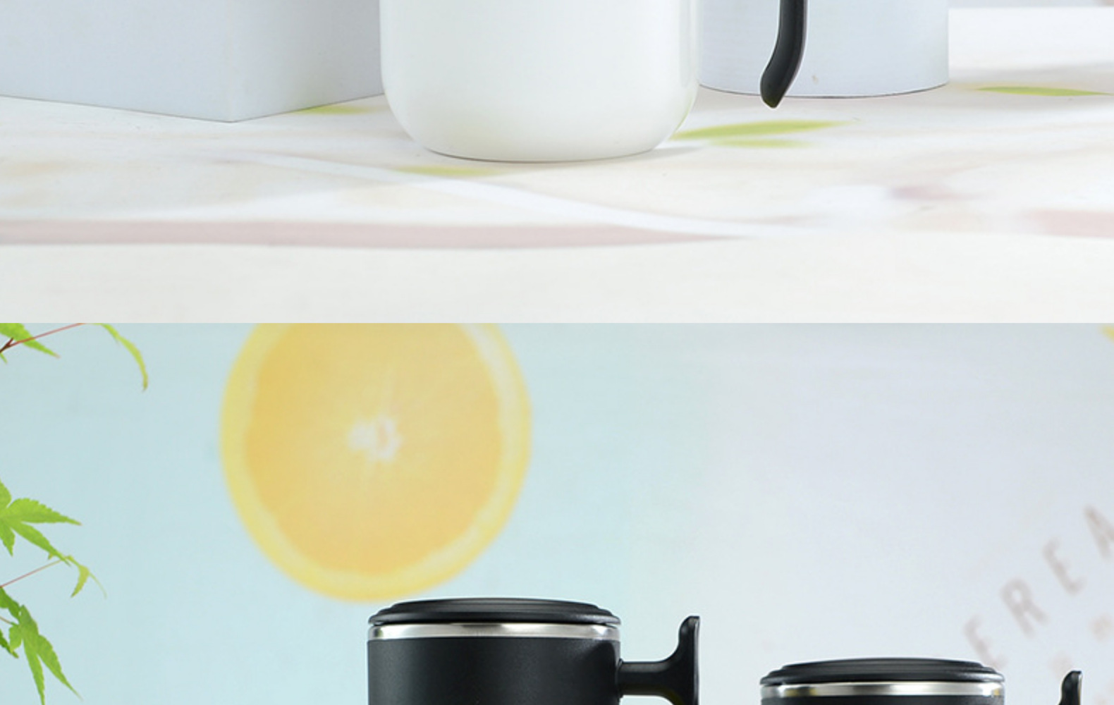 现代简约不锈钢双层隔热水杯高颜值咖啡杯带手柄家用礼品跨境货源详情26