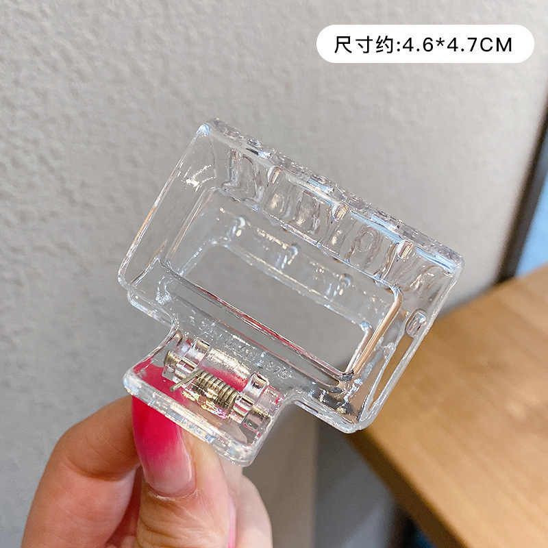 Wholesale of new transparent gripper, back head hair clip, handcrafted shark clip, diy gripper, rough bottom clip pic 12