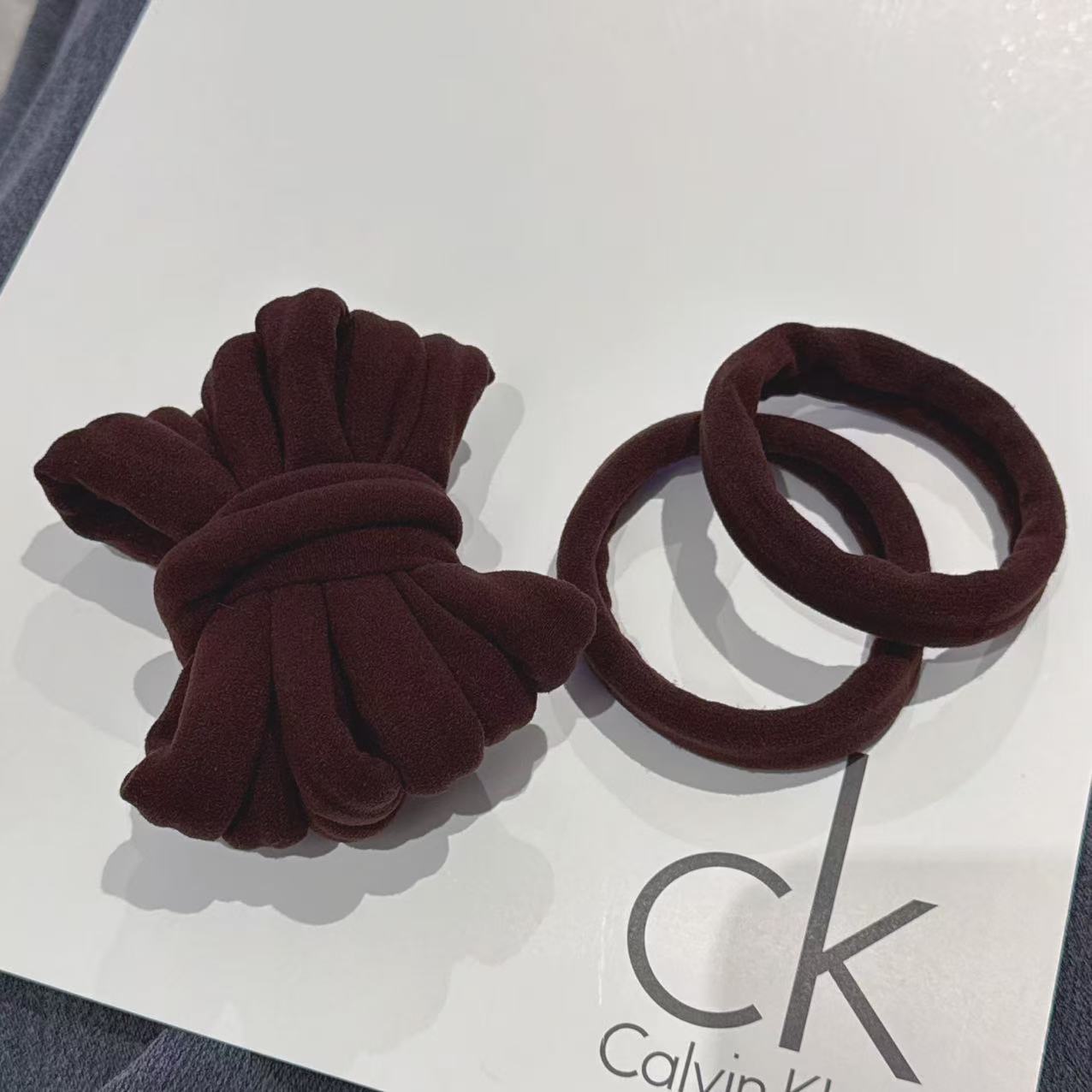 莫兰迪色新款加大号毛巾圈发圈时尚简约高弹力舒适发饰详情8