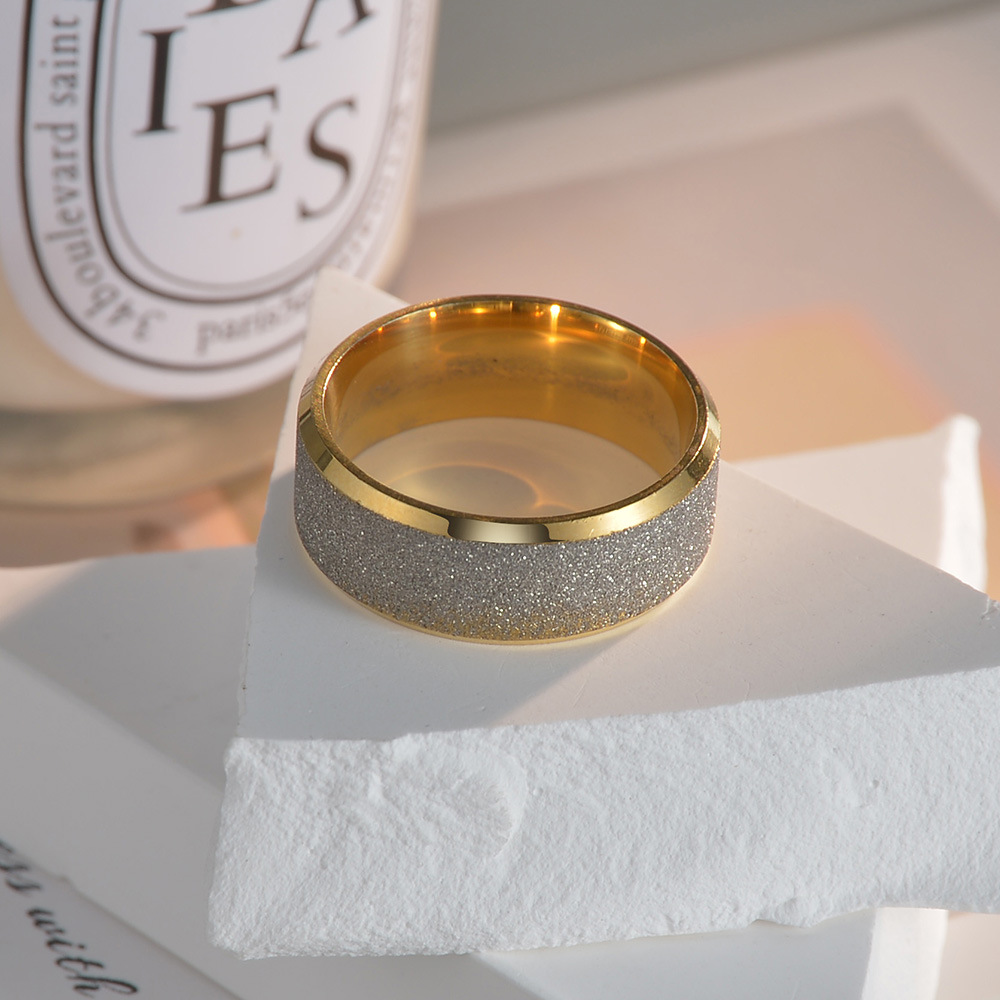 In 2025, Amazon cross-border jewelry supply: Simple and stylish stainless steel rings for men, wholesale of European and American jewelry and accessories pic 11