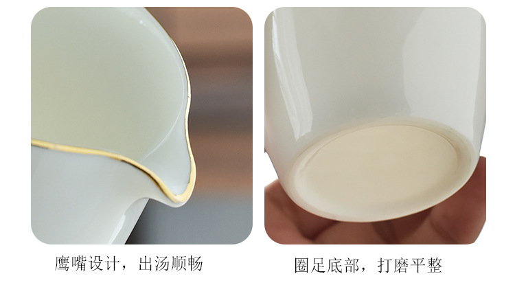Dehua sheep fat Jade White porcelain Gongfu tea sets, complete sets of tea cups, business gifts and souvenirs wholesale, LOGO design pic 23