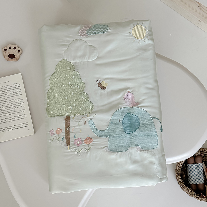 A类亲子款60支兰精天丝儿童夏被婴幼儿空调夏凉被午睡学生薄被子详情43