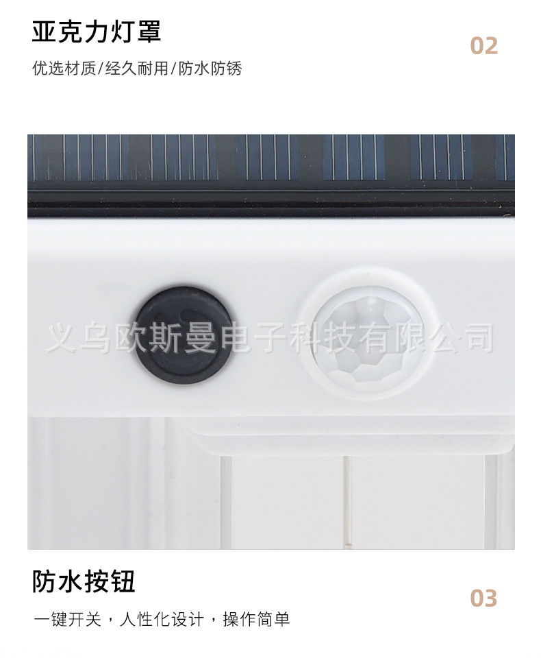 Outdoor solar wall lamps, waterproof tungsten filament lamps, sensor garden lamps, garden villa night lights, lighting solar panels pic 15