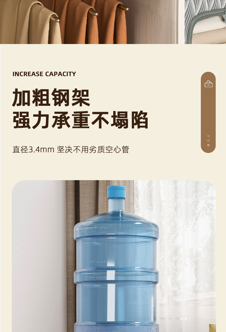 大视窗衣服收纳箱家用布艺折叠筐衣柜装衣物被子夹缝钢架箱整理袋详情12