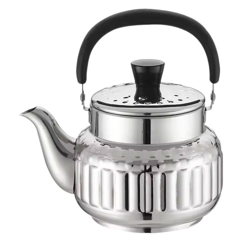 Stainless steel tea kettles and water kettles for commercial restaurants, hotels, canteens and eateries with mesh strainers. Household flower tea kettles with strainers pic 4