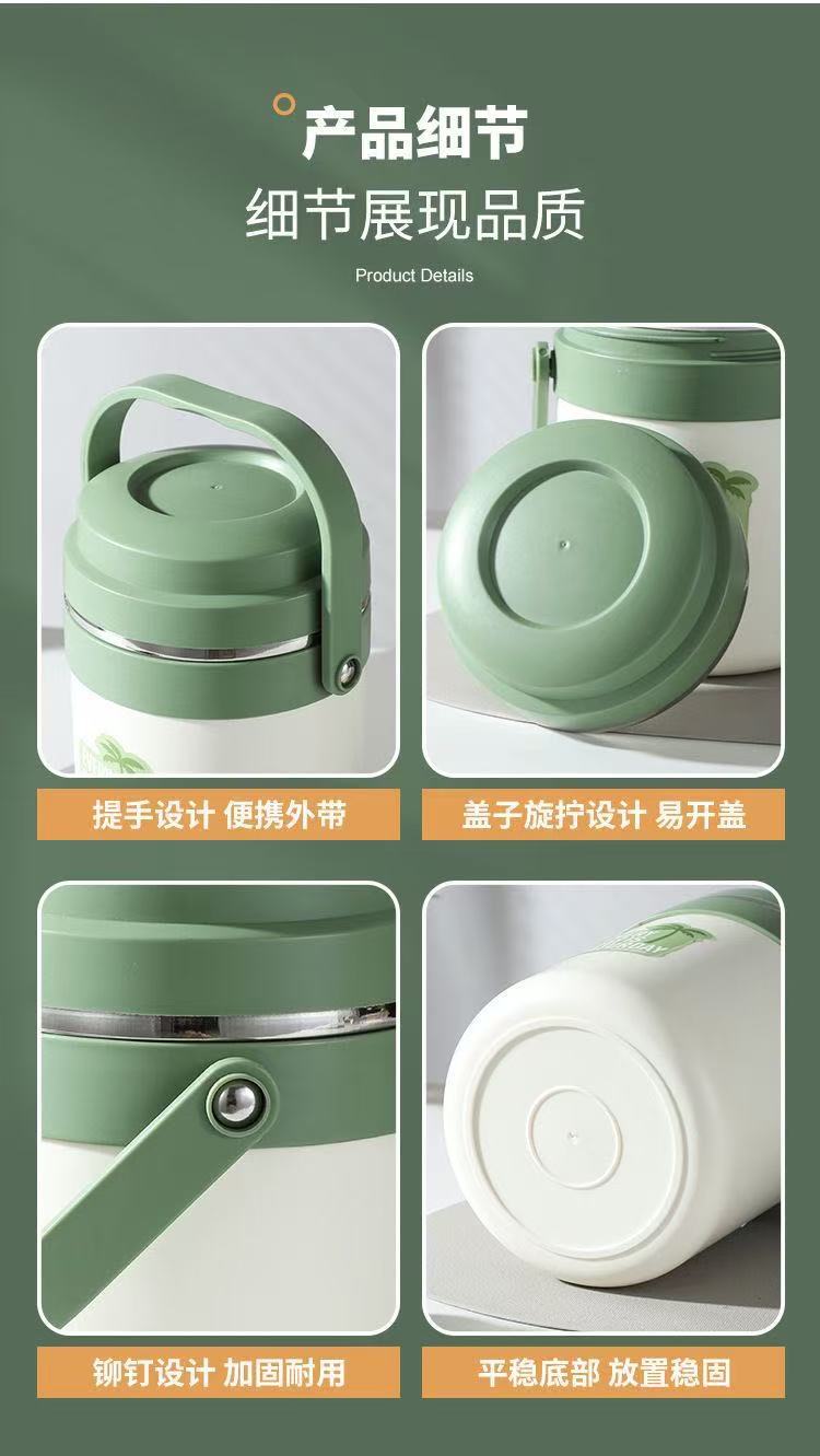 优选不锈钢双层保温饭盒便携提锅学生上班族保鲜保温桶批发多用饭盒详情10