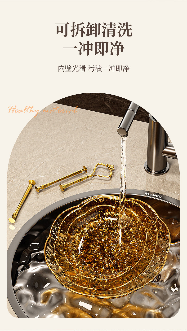 轻奢多层水果盘客厅家用茶几果盘前台零食甜品干果糖果点心盘摆件详情6