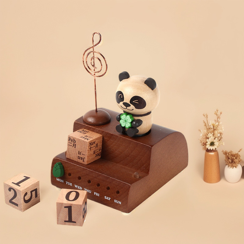 木质手工创意音乐盒儿童生日礼物旋转木马女孩跳舞八音盒跨境出口详情16