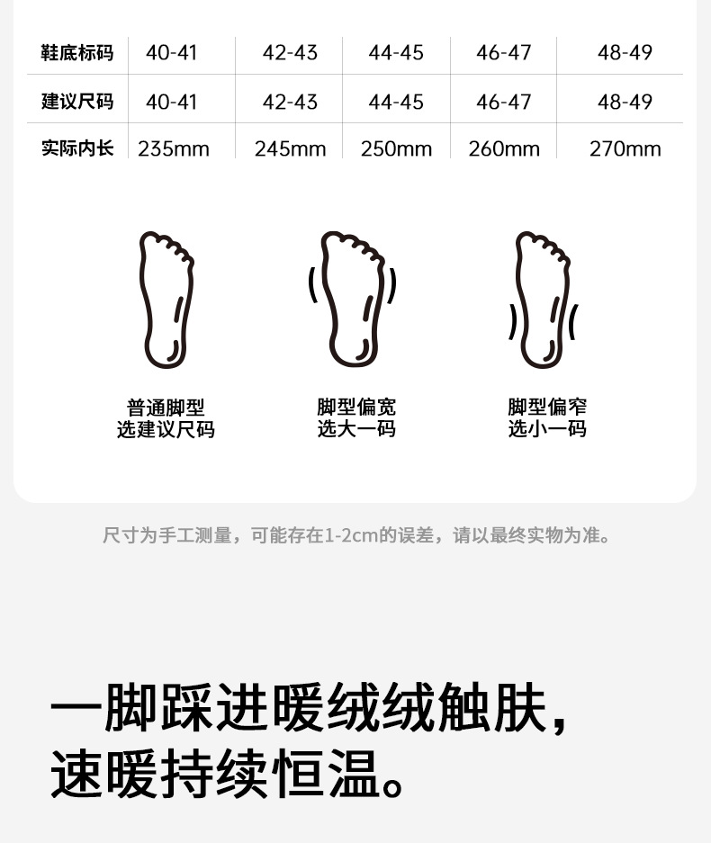 新款棉拖鞋特大码男士居家居厚底加绒保暖秋冬季外穿包头棉拖批发详情5