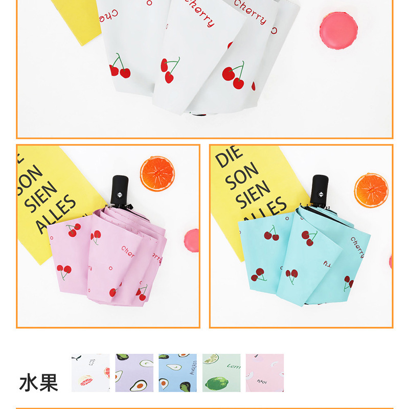 Bulk wholesale of three-fold umbrellas, folding umbrellas, printed logo advertising umbrellas, sunny and rainy creative sun umbrellas, sun protection and shade umbrellas pic 28