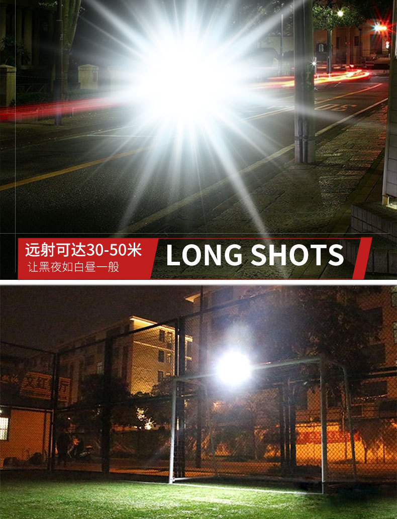 跨境太阳能手提灯充电投光灯户外露营灯便携家用移动应急照明灯详情7