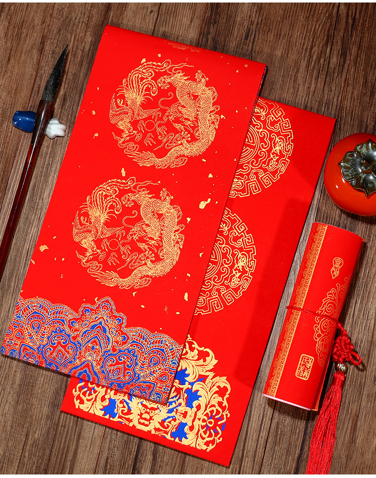 New Year couplets, Spring Festival couplets, Year of the Snake, batik Xuan paper, Wan Nian Hong couplets, blank handwritten Xuan paper couplets, Spring Festival couplets wholesale pic 16