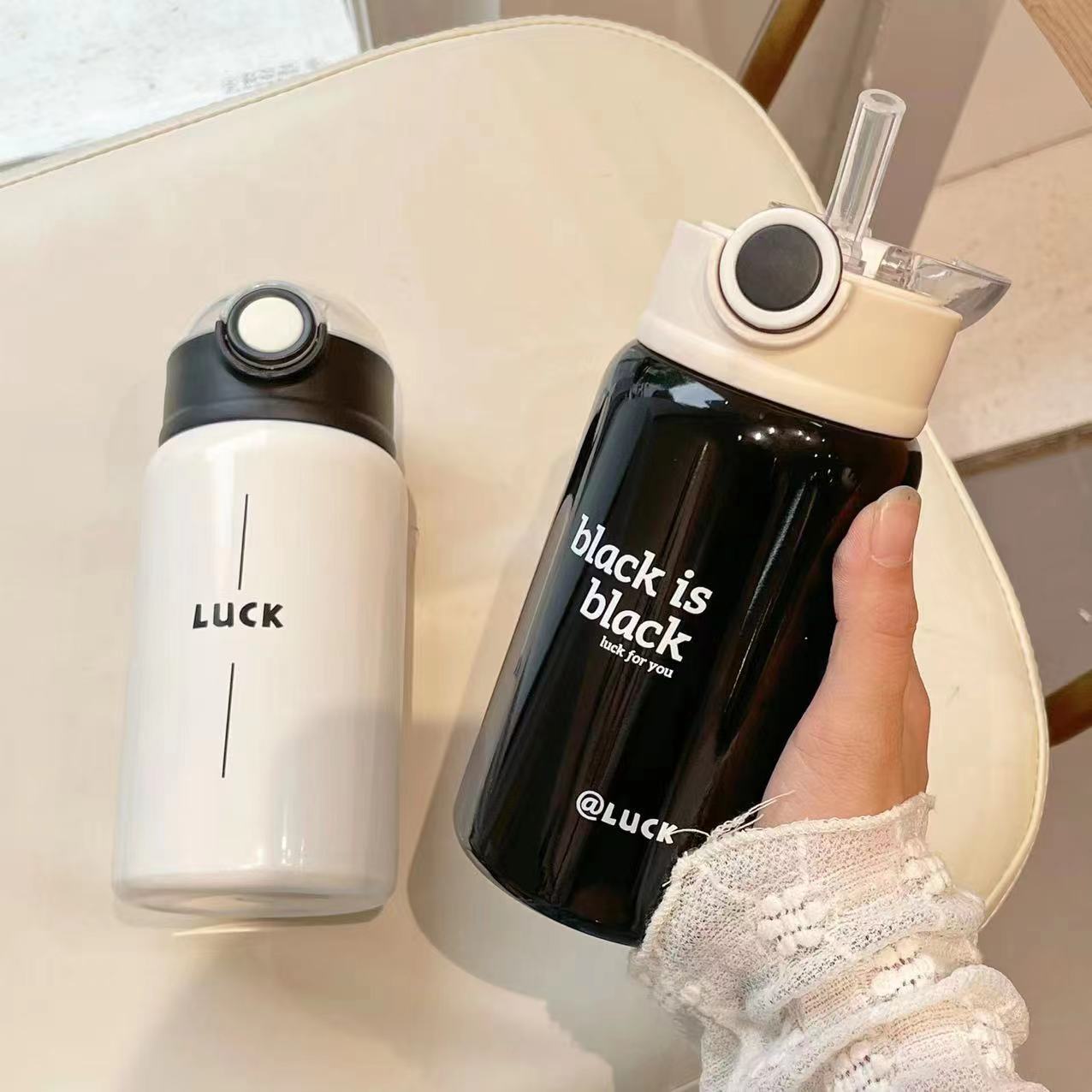 简约保温杯女生吸管杯子ins高颜值网红2025新款大人学生儿童水杯详情10