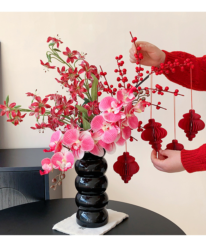 年宵花乔迁开业新居冬青果仿真花束装饰品摆件搬新家婚房结婚布置详情7