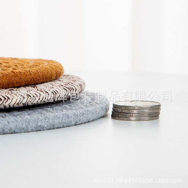 碗垫隔热餐垫圆形麻编织杯垫隔热盘垫装饰道具垫子家用防烫锅垫详情31