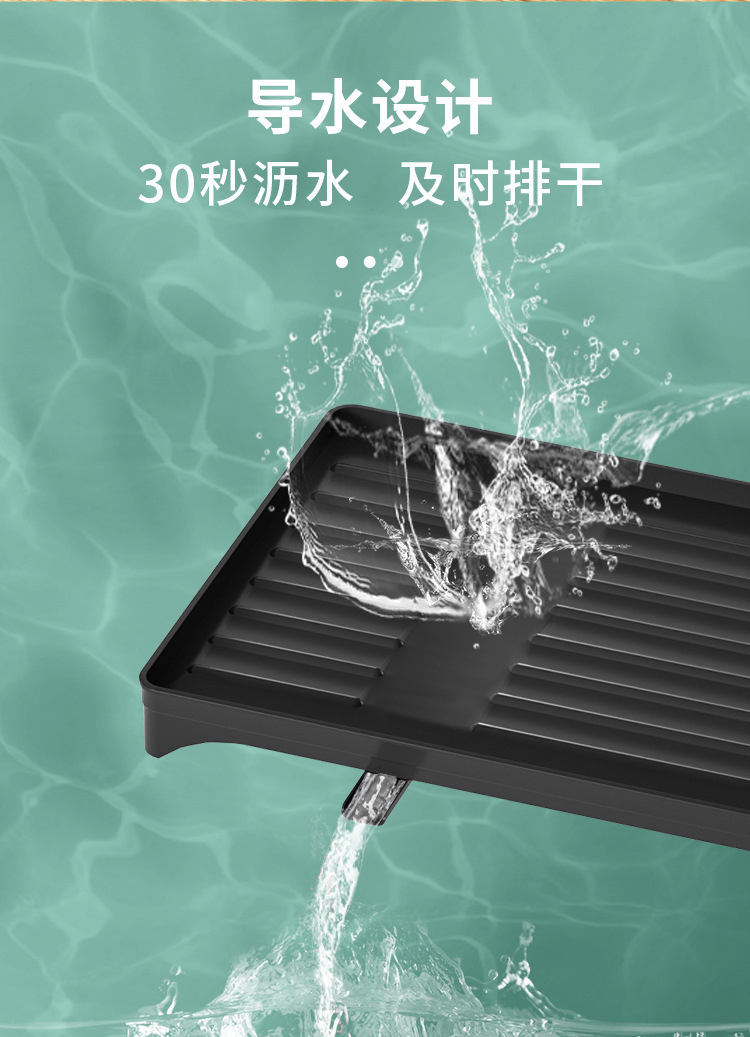 跨境多功能厨房沥水碗架碗碟收纳架台面晾碗架小型整理用品日用百货详情5