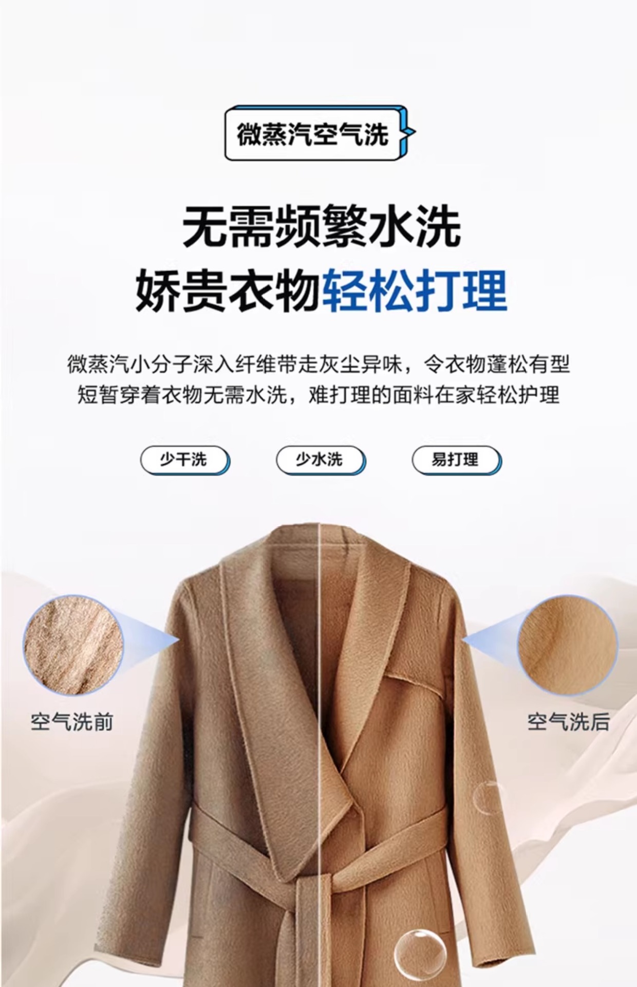 海尓滚筒洗衣机10公斤洗脱洗烘一体机超薄嵌入双喷淋一级能效变频详情10