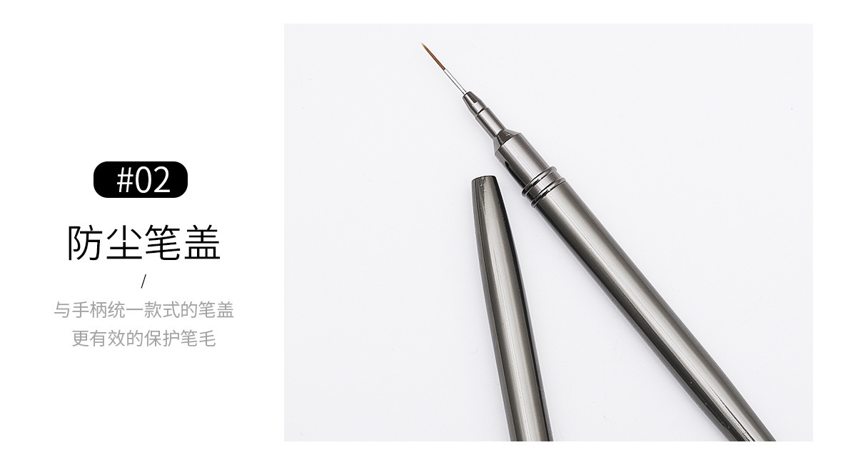 shanilak Cross-border bestsellers: 5 gun packs, black needle tube nail art drawstring pens, metal rod nail art color painting pens, and outlining pens pic 8