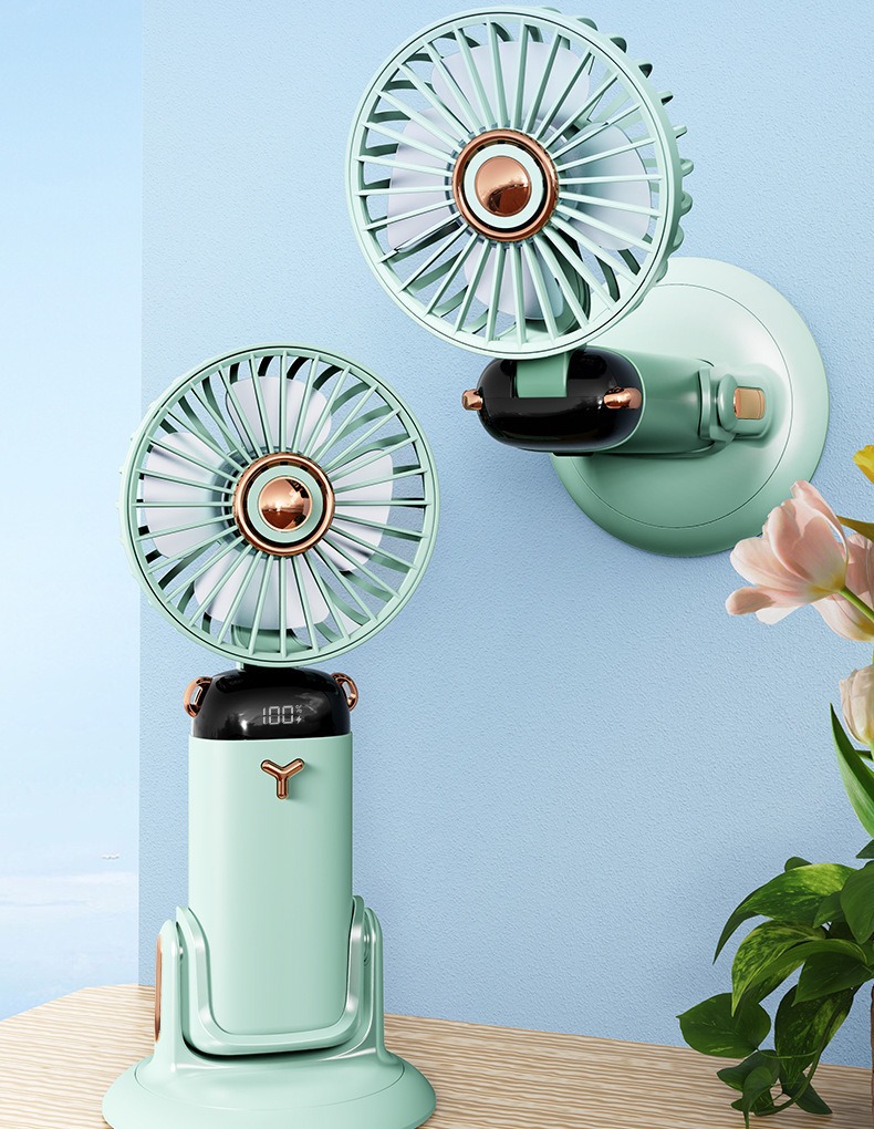 Summer new desktop mini fan, handheld wall-mounted multi-functional mini usb fan wholesale customization, logo pattern pic 17