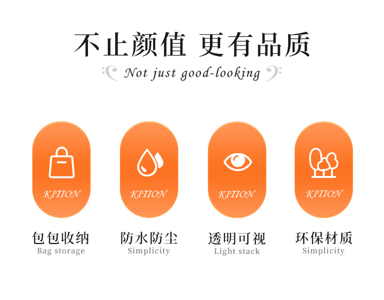 多功能挂袋收纳袋墙挂式衣柜整理神器家用储物袋防尘收纳架日用百货详情2