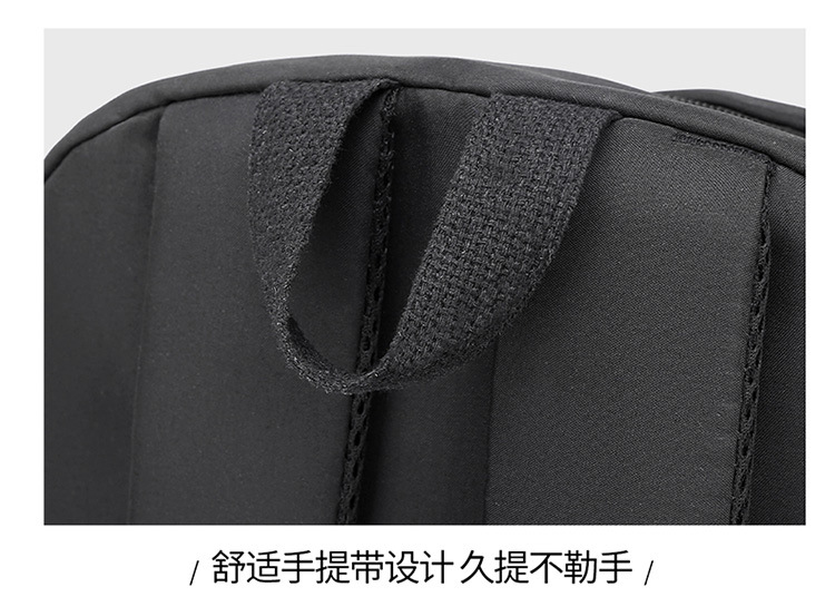 新款简约旅行背包纯色双肩背包休闲双肩背大容量学生书包双肩包女详情30