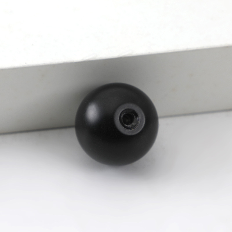 鸽子蛋椭圆抽屉单孔拉手北欧金色亮光黑色橱柜衣柜家具圆形小拉手详情25