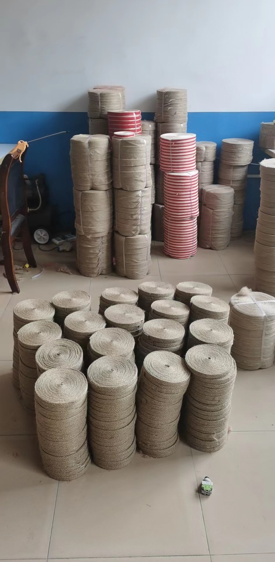 黄麻织带鱼丝麻绳渔线DIY手工仿粗亚麻布卷圣诞家居装饰编织原色纺织辅料详情2