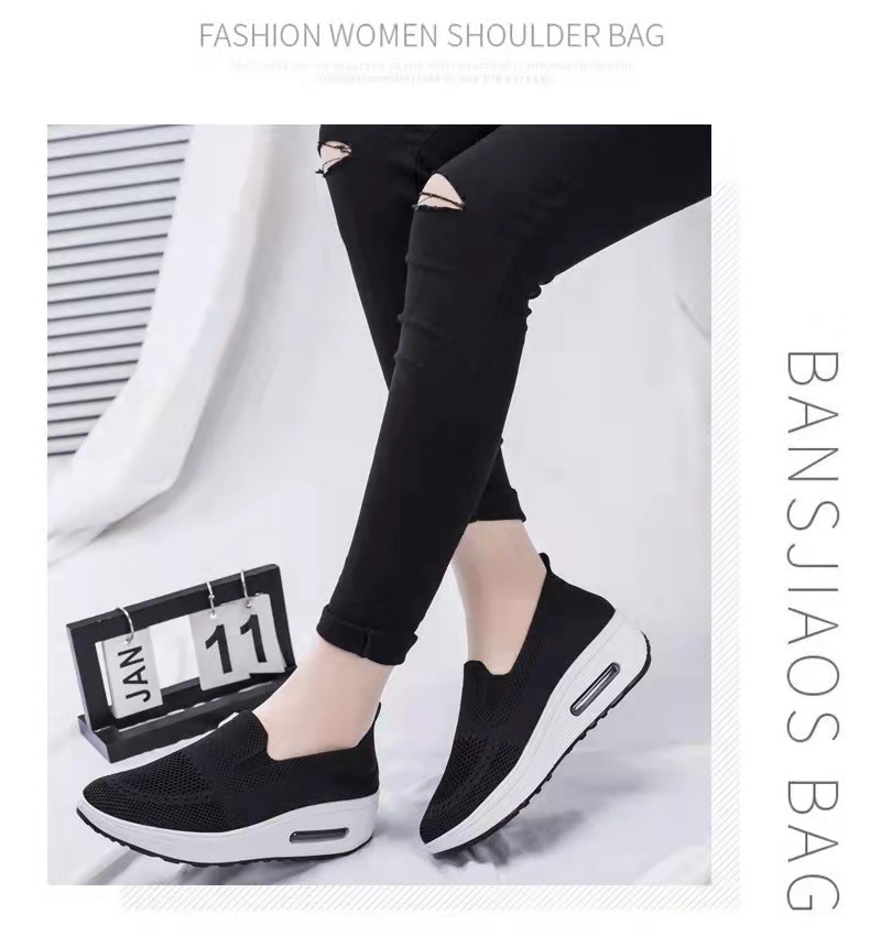 运动鞋女跨境外贸2025新款厚底气垫休闲鞋网面一脚蹬增高健步鞋女详情16