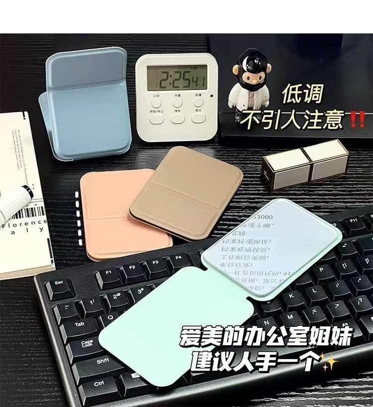 化妆镜折叠小镜子便携迷你logo学生随身宿舍专用梳妆镜女身桌面详情8