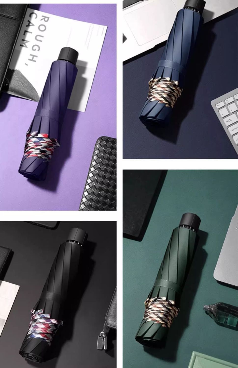 加大雨伞双人三人大号折叠男女商务伞三折晴雨男超大加固手动耐用详情18