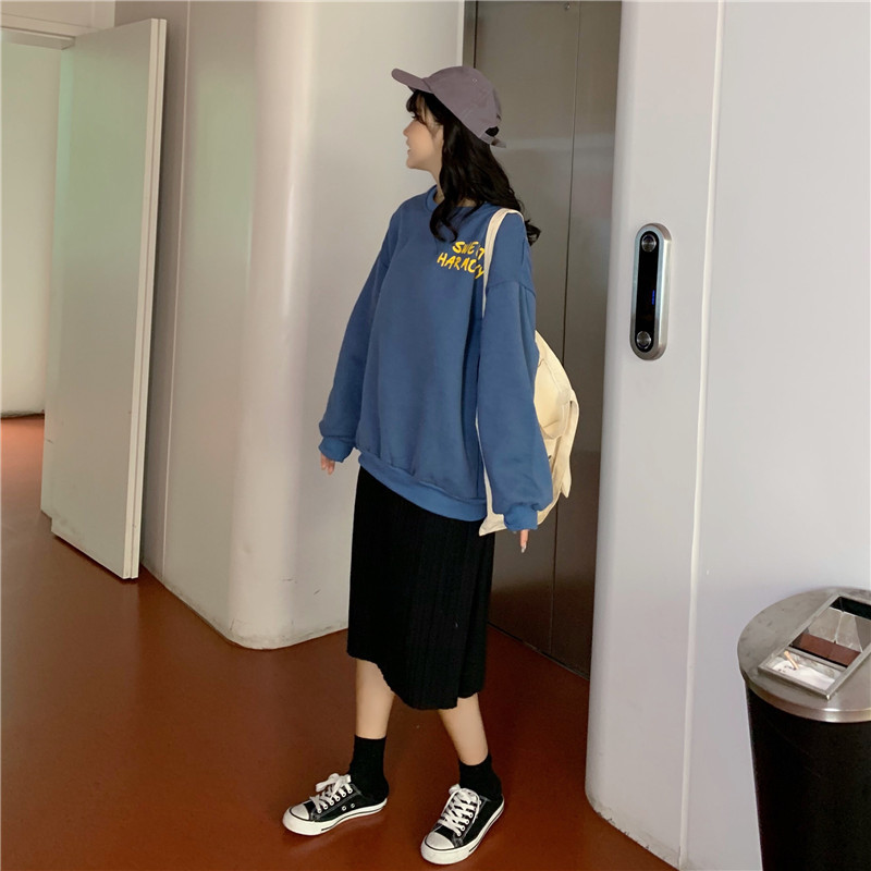 現貨代發跨境臺灣抓絨加厚衛衣2025秋冬新款寬鬆休閒大碼女裝上衣详情27