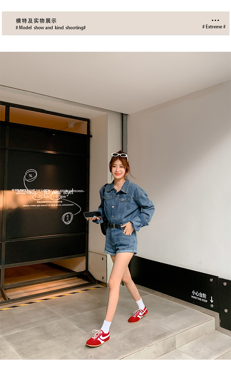 【苏茵茵同款】复古内增高德训鞋2025透气休闲运动女鞋真皮阿甘鞋详情12