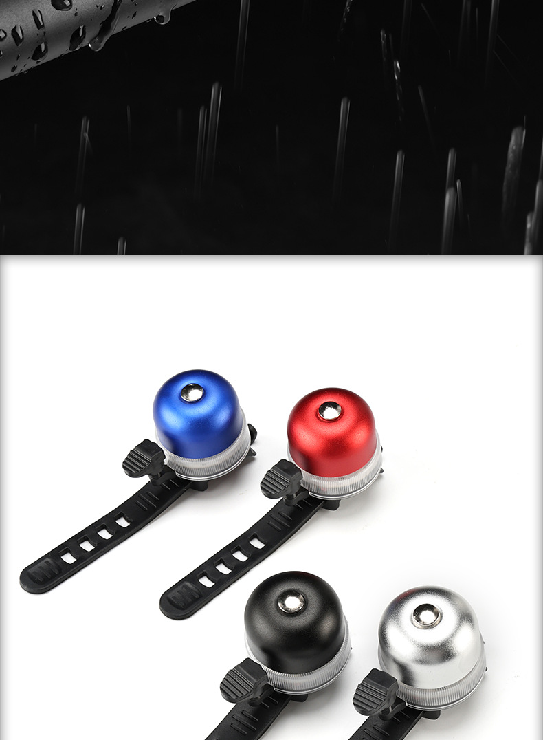 New cross-border mountain bike bell with colorful lights and super loud mountain bike balance bike bell accessories pic 15