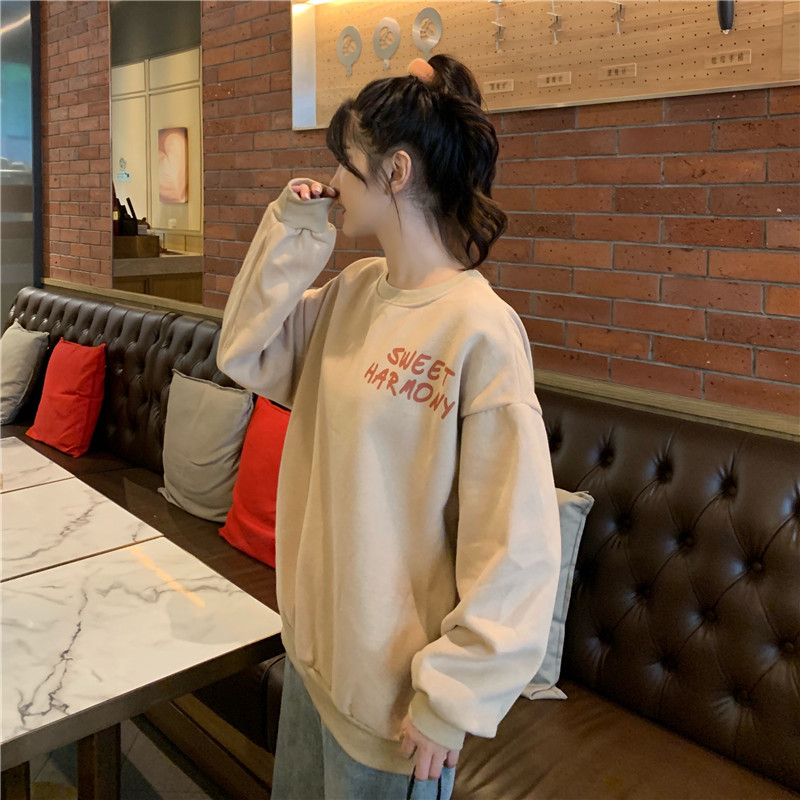 現貨代發跨境臺灣抓絨加厚衛衣2025秋冬新款寬鬆休閒大碼女裝上衣详情16