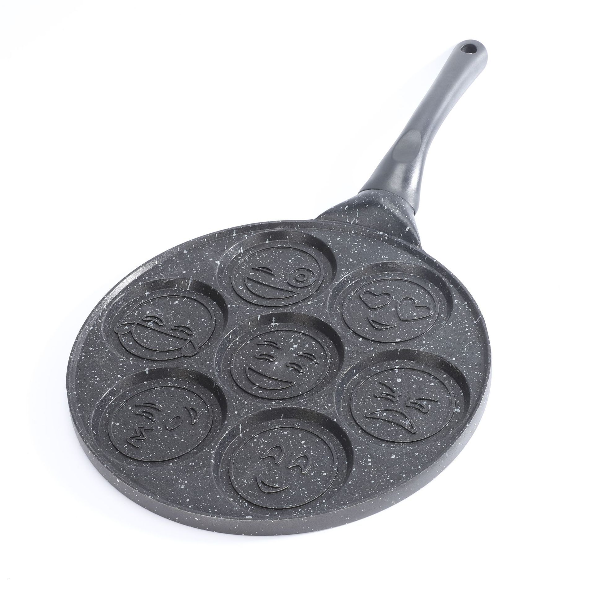 家用制作七孔笑脸松饼煎蛋煎饼麦饭石不沾华夫7孔煎烤不粘锅煎饼详情1