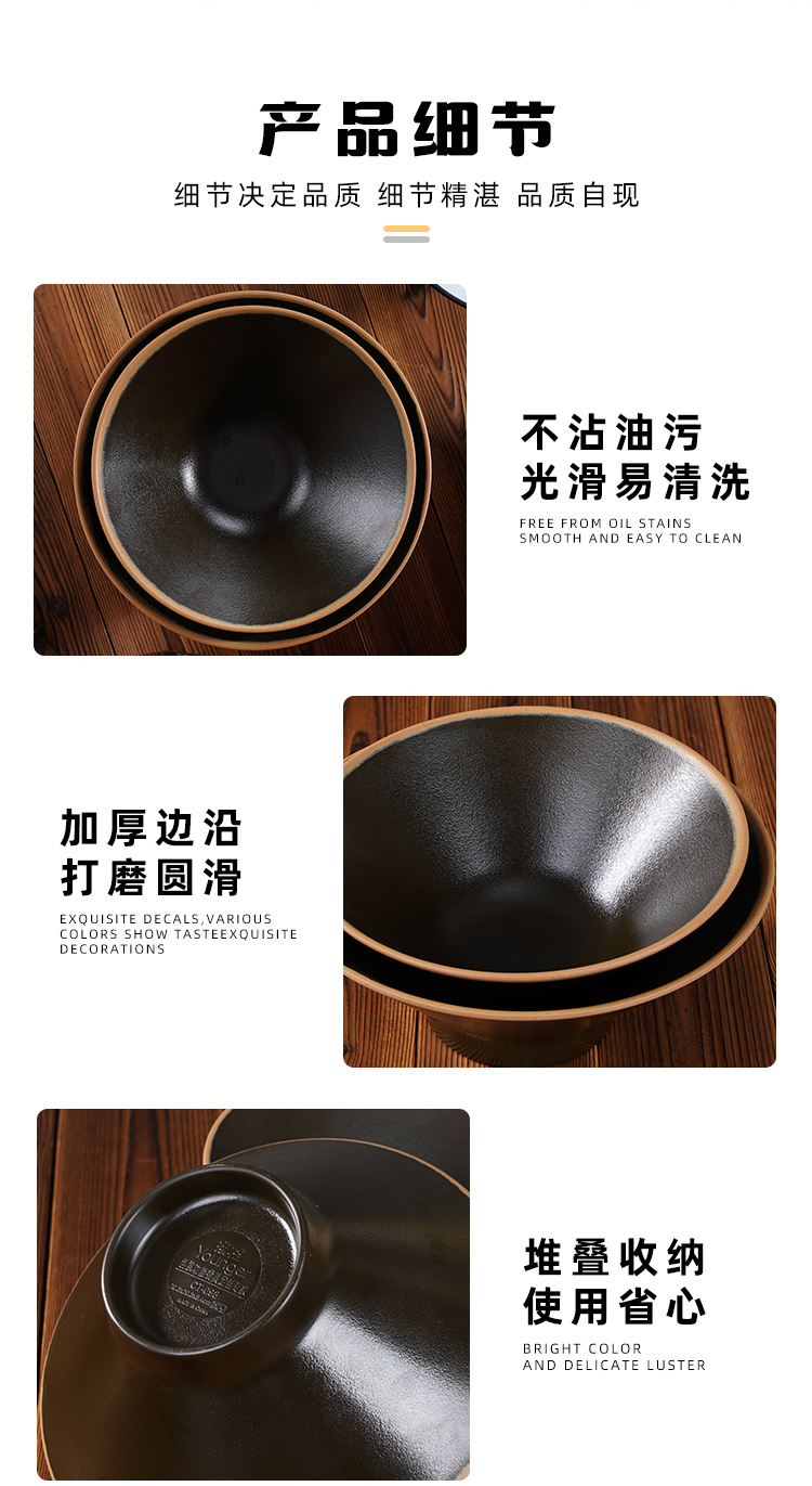 密胺高脚斗笠碗商用大面碗9英寸日式拉面碗汤面碗面条碗新款详情7
