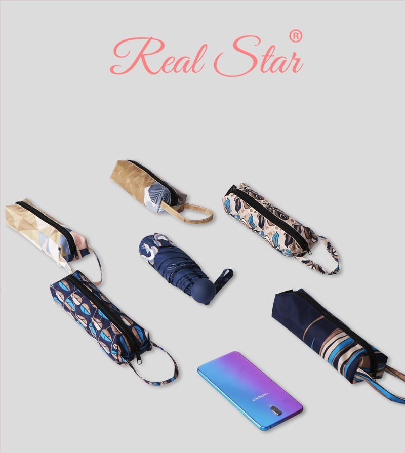 RST雨伞 日本风格遮阳伞 异域风情女士迷你五折口袋晴雨伞批发详情1