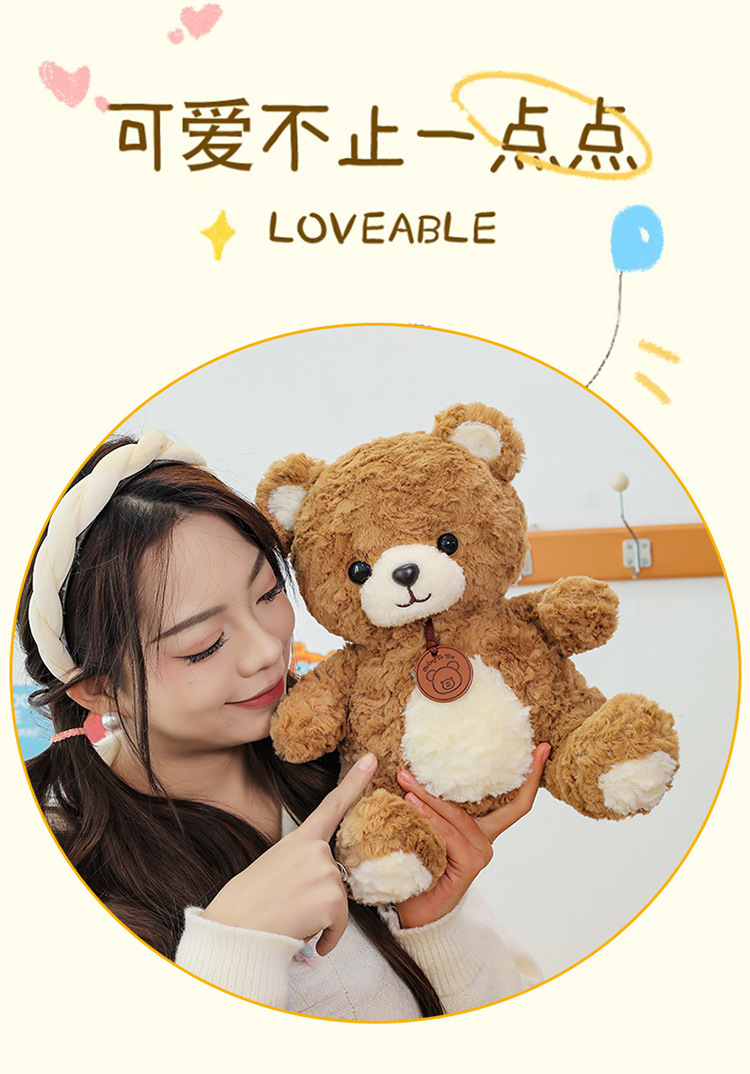 吊牌小熊公仔可爱毛绒玩具小熊公仔玩偶儿童生日礼物跨境批发详情5