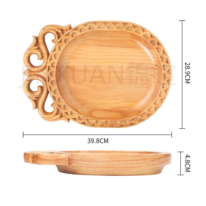定制户外BBQ实木盘民族草原烤全羊托盘哈萨克斯坦穆斯林烤肉木盘详情3