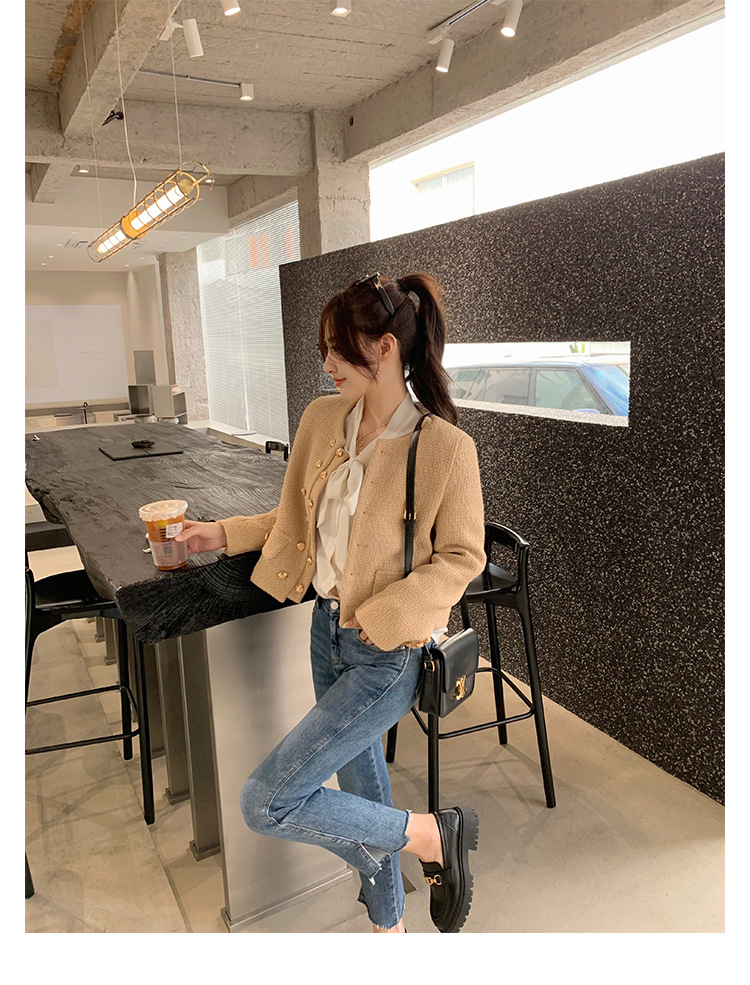 全牛皮~真皮小皮鞋女英伦风乐福鞋2023年新款圆头厚底日常JK单鞋详情44